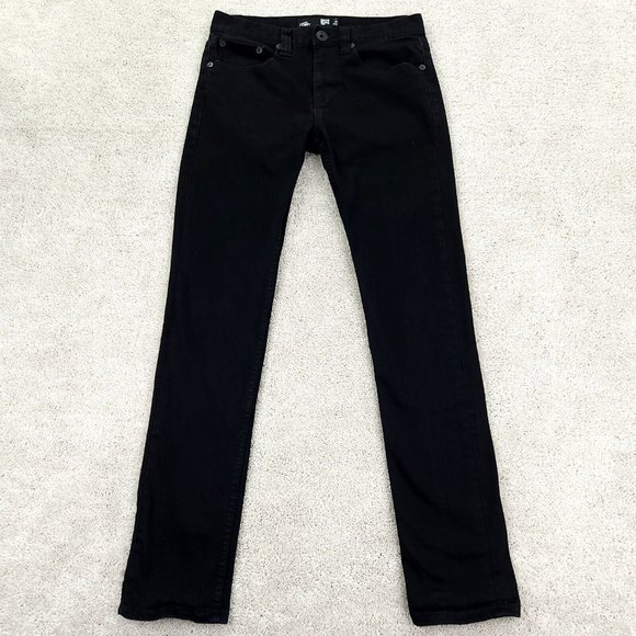RSQ Jeans Men's 29x32 Black Stretch London Skinny Tapered Denim - Picture 1 of 10